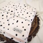 Coperta morbida Premium Minky Black Dots - immagine 3