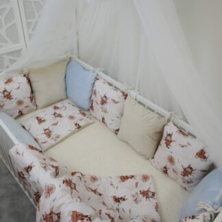 Komplett Bettset |Flying Away Premium |Velours Beige| TOG 2.5 | 0-3 Jahre