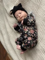 Strampler|Premium GOTS Baumwolle|Vintage Flowers