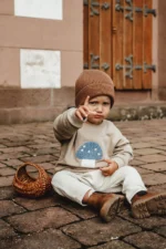 Bouclè Sweater|Mushroom – Bild 3