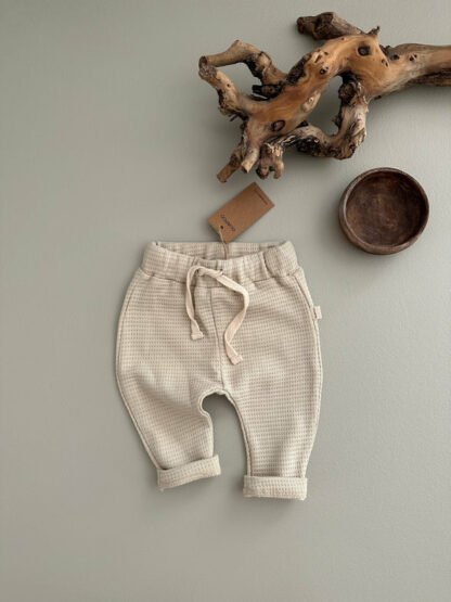 Waffle Leggings|Cream