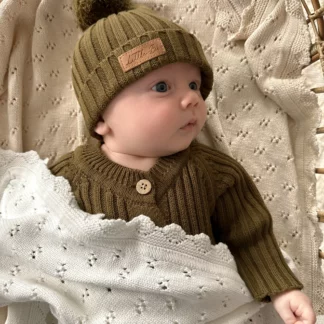 Bonnet côtelé|Olive