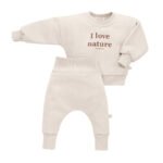 Ensemble bébé|Coton GOTS Premium|Beige