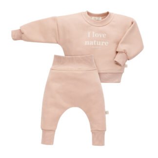 Set da neonato|Cotone GOTS Premium|Rosa alba
