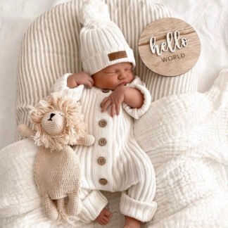 Ribbed Strampler|Milk |0-3M