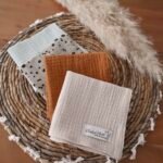 Muslin cloths set of 4 made of premium muslin Caramelo