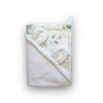 Asciugamano con cappuccio baby|bambù|eucalipto