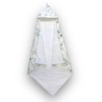 Asciugamano con cappuccio per neonati | Bambù | Eucalipto - immagine 2