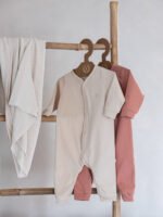 Combinaison | Coton GOTS de qualité supérieure | Beige soleil – Image 2