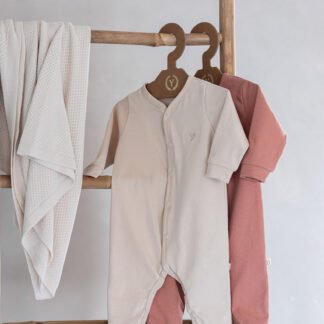 Strampler|Premium GOTS Baumwolle|Sunny Beige