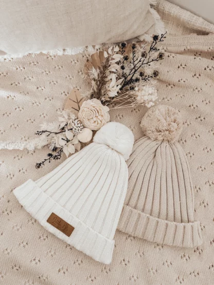Ribbed Beanie|Milk – Image 2