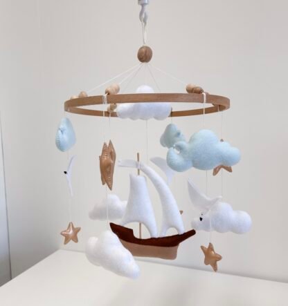 Babymobile Schiff Handgemacht - immagine 2