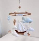 Handmade baby mobile ship - Image 2
