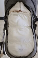 Sacco invernale convertibile in velluto di alta qualità| Crema - immagine 9