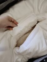 Sacco invernale convertibile in velluto di alta qualità | Beige - immagine 7