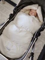 Sacco invernale convertibile in velluto di alta qualità| Crema - immagine 2