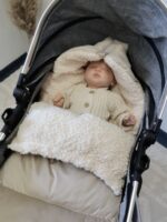 Sacco invernale convertibile in velluto di alta qualità | Beige - immagine 4