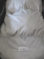 Premium Samt Wandelbarer Winterfusssack |Grau – Bild 4