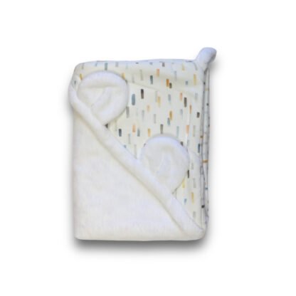 Cape de bain bébé|bambou|confettis colorés