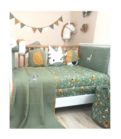 Bettwäsche Komplett 7er Set|Premium Baumwolle| TOG 2.5 | 0-5 Jahre|Kenya