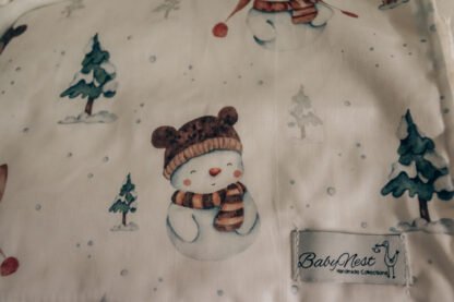 Set Duvet-Kissen|Premium Baumwolle|Snowman Altrosa – Bild 4