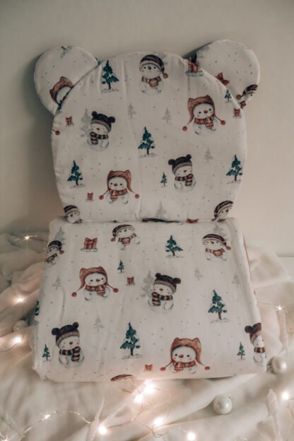 Set Duvet-Kissen|Premium Baumwolle|Snowman Altrosa