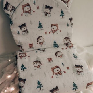 Set Duvet-Kissen|Premium Baumwolle|Snowman Dark Green