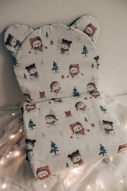 Set Duvet-Kissen|Premium Baumwolle|Snowman Dark Green