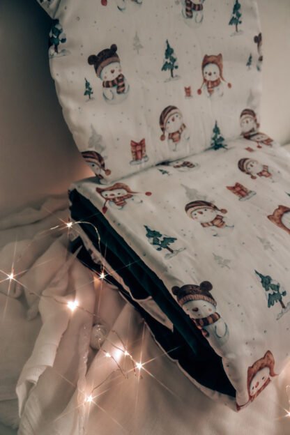 Set Duvet-Kissen|Premium Baumwolle|Snowman Dark Green – Bild 2