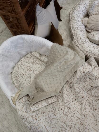 Kuscheldecke|Premium Baumwolle Minky |Dried Flowers – Bild 3