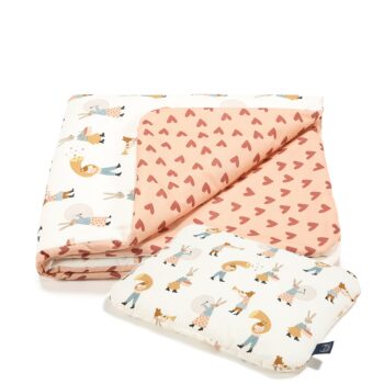 Bettwarenset|Premium Baumwolle|TOG 2.5|Heart Beat Pink Hauptbild