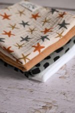 Muslin cloths, set of 4, made from premium muslin | Star Fish - Image 2