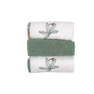 Waschlappen 3er-Pack|Frottee|Kenya