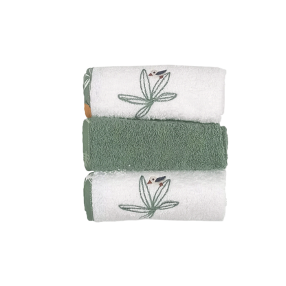 Waschlappen 3er-Pack|Frottee|Kenya