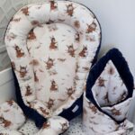 Baby Nest 4 Premium Set Flying Away Bleu Marine