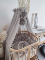 Bed surround Velvet Glam Grey 210 cm - Image 3