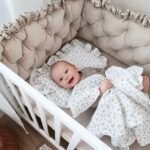 Bettumrandung Samt Glam Beige 210 cm