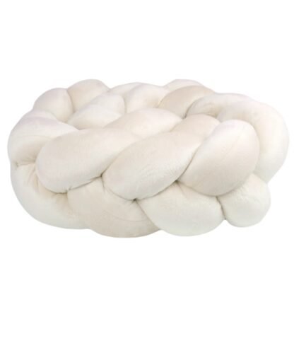 Bettschlange Velours – Geflochten |410 cm|Cream – Bild 4