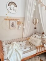 Letto in velluto serpente - intrecciato | 360 cm | beige