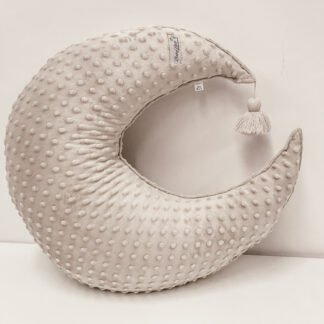 Stillkissen Halbmond|Minky| Beige