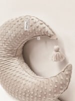 Nursing Pillow Half Moon|Minky|Beige - Image 2