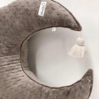 Stillkissen Halbmond|Minky| Cappuccino