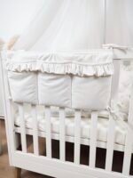 Bettuntensilo Samt Cream, Bettorganiser Glam