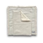 Matelas à langer gaufré Boho avec coussin imperméable amovible | Crème