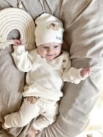 Baby Set| Sweat, Hose & Beanie|GOTS Baumwolle|Elephants