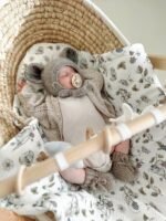 Couverture d'emmaillotage | Mousseline de qualité supérieure | TOG 2,5 | Souris – Image 2