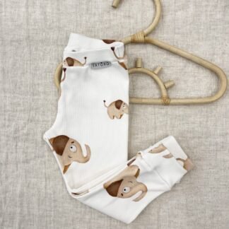 Baby Set| Sweat, Hose & Beanie|GOTS Baumwolle|Elephants