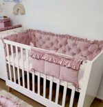 Bettumrandung |Samt Glam |Altrosa 210 cm Hauptbild