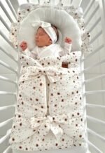 Gigoteuse multifonctionnelle pour bébé | Mousseline de qualité supérieure | 0-8 mois | Style vintage – Image 4