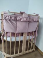 Bettuntensilo Samt Altrosa, Bettorganiser Glam Zusatzbild-2